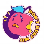 不高兴的苹果